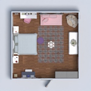 floorplans terrace kids room 3d