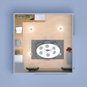floorplans virtuvė valgomasis 3d