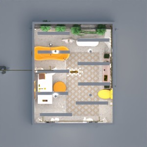 floorplans appartement meubles décoration salle de bains eclairage 3d