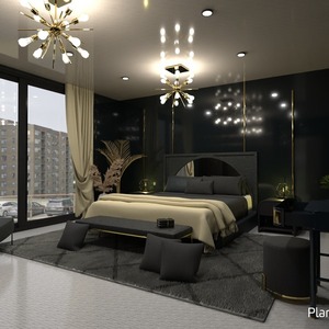 floorplans furniture decor bedroom lighting household 3d