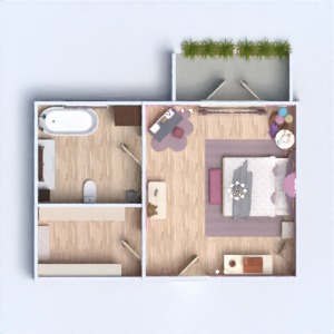 floorplans 独栋别墅 露台 3d