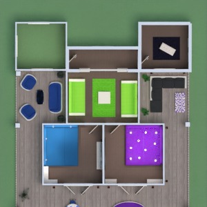 floorplans namas terasa baldai dekoras pasidaryk pats vonia miegamasis svetainė virtuvė 3d