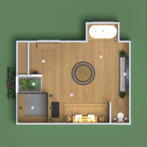 floorplans 独栋别墅 浴室 景观 家电 结构 3d