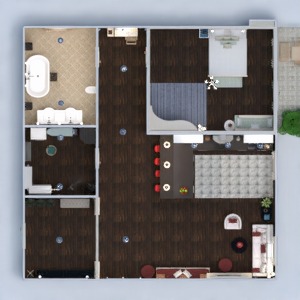 floorplans apartamento mobílias faça você mesmo banheiro quarto quarto cozinha 3d