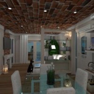 progetti casa cucina illuminazione famiglia caffetteria 3d