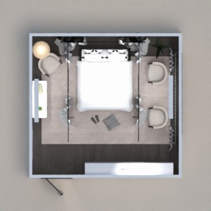 floorplans sypialnia oświetlenie 3d