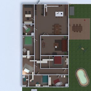 floorplans appartement terrasse 3d