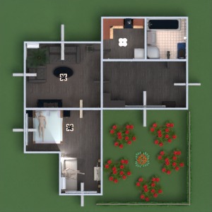 floorplans mieszkanie dom meble wystrój wnętrz pokój dzienny oświetlenie 3d