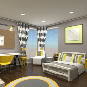 floorplans wystrój wnętrz sypialnia pokój diecięcy oświetlenie 3d