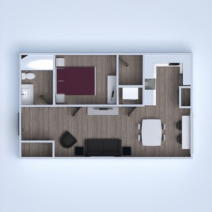 floorplans 公寓 浴室 卧室 结构 单间公寓 3d