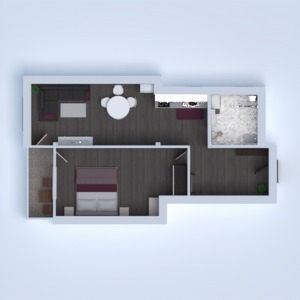 floorplans mieszkanie taras łazienka sypialnia wejście 3d