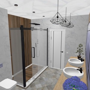 planos muebles decoración cuarto de baño 3d