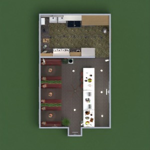 floorplans baldai dekoras virtuvė apšvietimas renovacija kavinė valgomasis аrchitektūra studija 3d