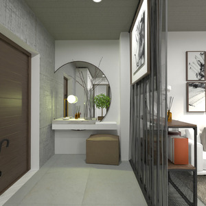floorplans butas baldai svetainė virtuvė renovacija 3d