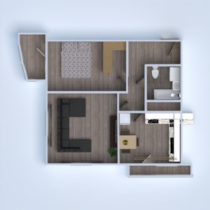 floorplans apartamento mobílias banheiro quarto quarto 3d