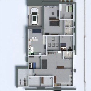 floorplans cuisine appartement salle de bains garage 3d