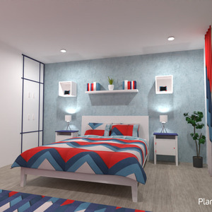floorplans 露台 家具 装饰 卧室 照明 3d