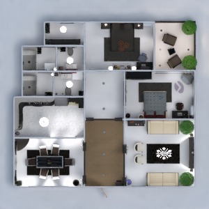 floorplans apartment terrace furniture decor bedroom living room renovation household dining room 3d