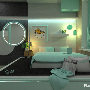 floorplans décoration chambre à coucher eclairage 3d