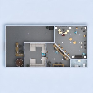floorplans 家具 装饰 照明 结构 单间公寓 3d