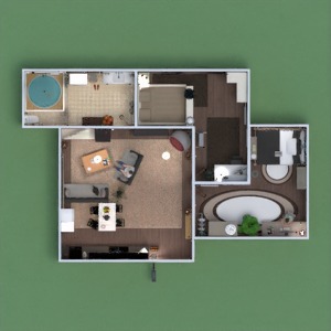 floorplans 公寓 家具 装饰 浴室 卧室 客厅 厨房 家电 结构 3d