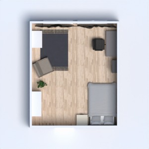 floorplans appartement meubles chambre à coucher salon 3d