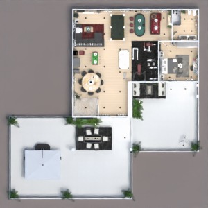 floorplans apartamento quarto escritório cozinha utensílios domésticos 3d