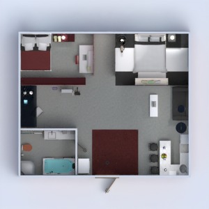 floorplans 公寓 家具 装饰 浴室 卧室 客厅 厨房 照明 家电 结构 3d