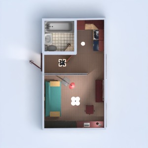 floorplans mieszkanie dom meble łazienka sypialnia pokój dzienny kuchnia mieszkanie typu studio wejście 3d