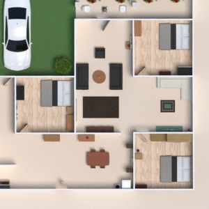 floorplans dom meble wystrój wnętrz garaż 3d