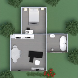 planos cuarto de baño dormitorio salón cocina arquitectura 3d