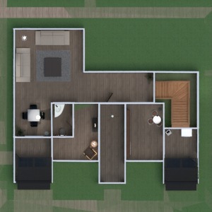 floorplans namas baldai dekoras vonia miegamasis svetainė virtuvė valgomasis аrchitektūra prieškambaris 3d