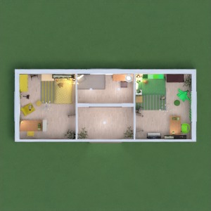 floorplans 家具 装饰 卧室 儿童房 结构 3d