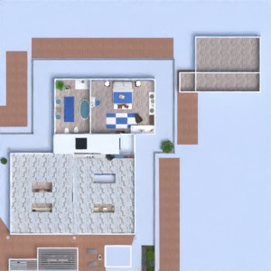 floorplans 独栋别墅 露台 户外 结构 3d