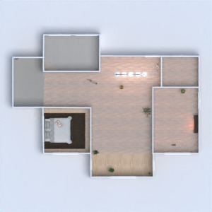 floorplans 独栋别墅 浴室 卧室 餐厅 3d
