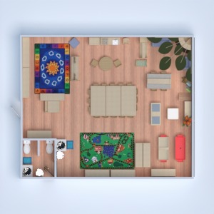floorplans pokój diecięcy biuro 3d