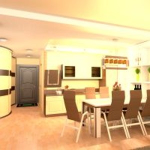 floorplans butas baldai vonia miegamasis svetainė virtuvė apšvietimas valgomasis sandėliukas studija prieškambaris 3d