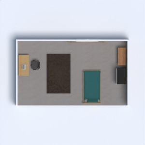 floorplans casa quarto utensílios domésticos 3d