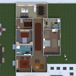 floorplans 独栋别墅 3d