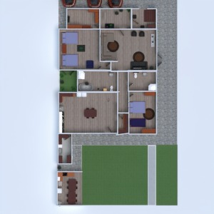 floorplans 独栋别墅 浴室 3d
