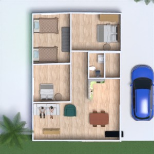 floorplans quarto despensa estúdio sala de jantar paisagismo 3d