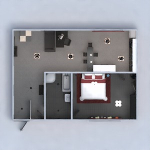floorplans apartamento mobílias decoração faça você mesmo banheiro quarto cozinha utensílios domésticos despensa patamar 3d