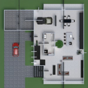 floorplans namas baldai dekoras vonia miegamasis svetainė garažas virtuvė eksterjeras аrchitektūra prieškambaris 3d