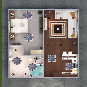 planos apartamento muebles decoración cuarto de baño dormitorio salón 3d