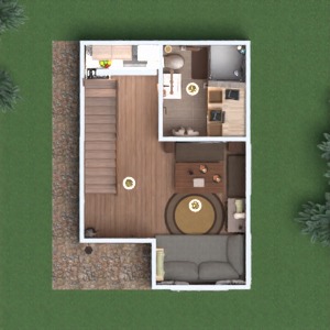 floorplans garage büro küche schlafzimmer eingang 3d