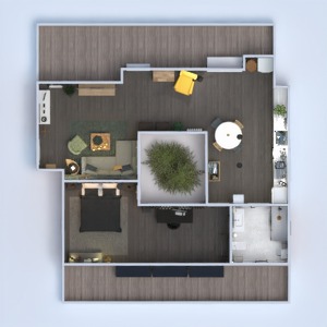 planos apartamento casa muebles decoración hogar 3d