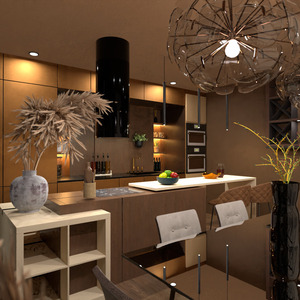 progetti arredamento decorazioni cucina illuminazione sala pranzo 3d