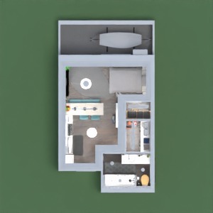 floorplans maison meubles chambre à coucher bureau eclairage 3d