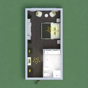 floorplans salle de bains chambre à coucher eclairage 3d
