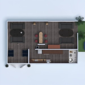 floorplans paisagismo utensílios domésticos cafeterias 3d